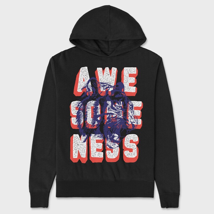 Awesome Beast Vibes, Hanorac Oversize Barbati (Unisex)