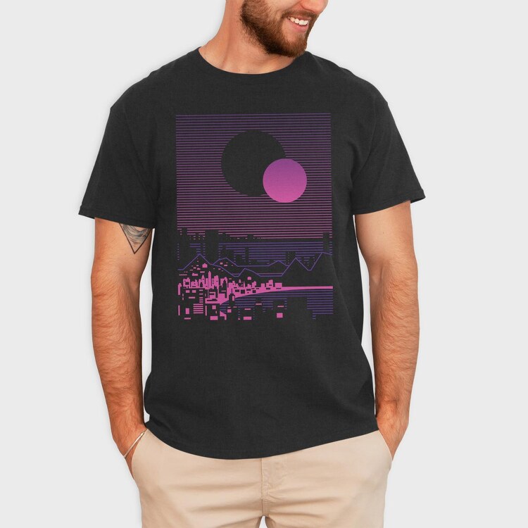 Abstract Retro, Tricou Barbati (Unisex)