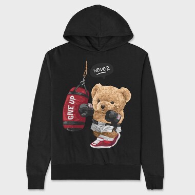 Boxer Bear Champ, Hanorac Oversize Barbati (Unisex)