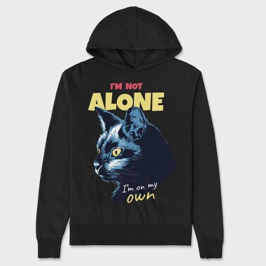 Cat Alone Own, Hanorac Oversize Barbati (Unisex)