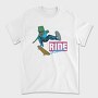 Dino Skate Ride Everyday, Tricou Barbati (Unisex)