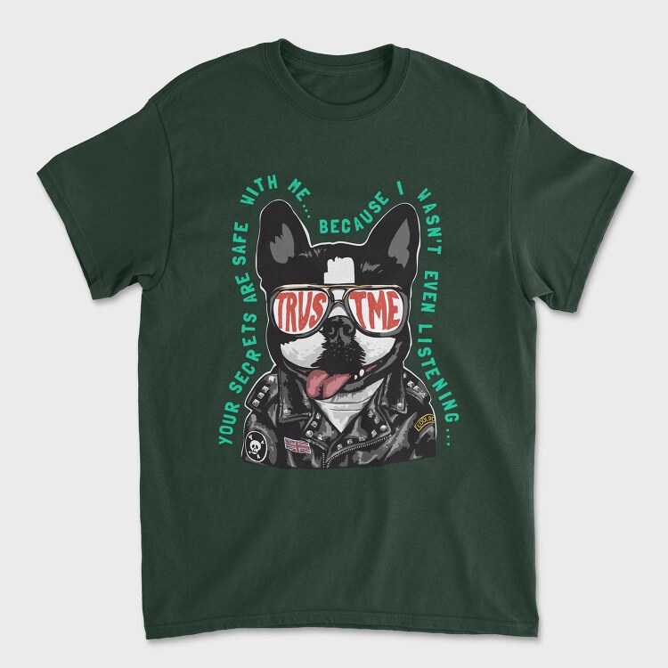 Doggy Cool Biker, Tricou Barbati (Unisex)