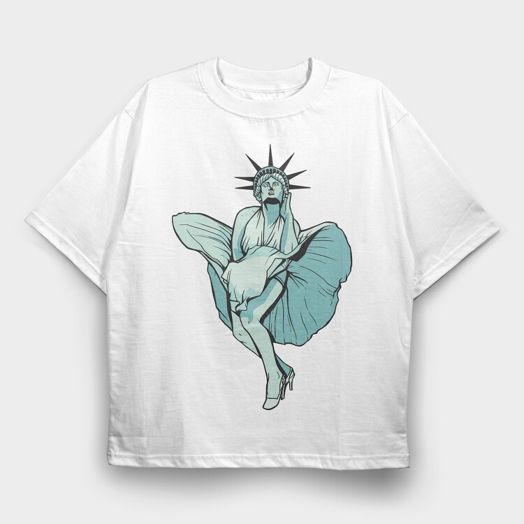 Dancing Muse, Tricou Oversize Barbati (Unisex)
