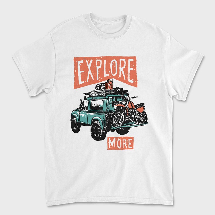 Explore More Adventure, Tricou Barbati (Unisex)