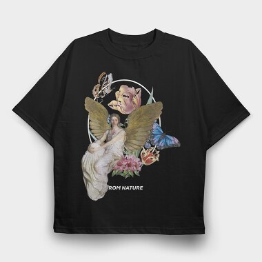 Fairy Wings Bloom, Tricou Oversize Barbati (Unisex)
