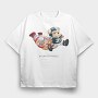 Football Bears, Tricou Oversize Barbati (Unisex)