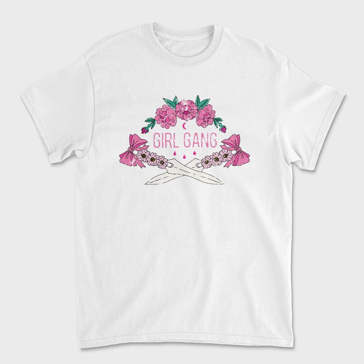 Girl Gang Blooms, Tricou Barbati (Unisex)