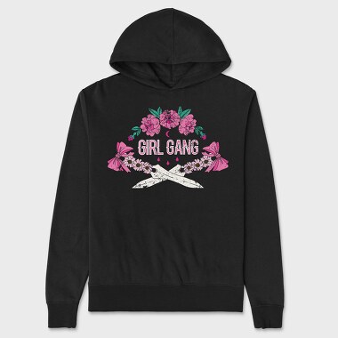 Girl Gang Blooms, Hanorac Oversize Barbati (Unisex)