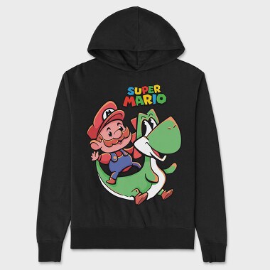 Mario Mushroom Quest, Hanorac Oversize Barbati (Unisex)