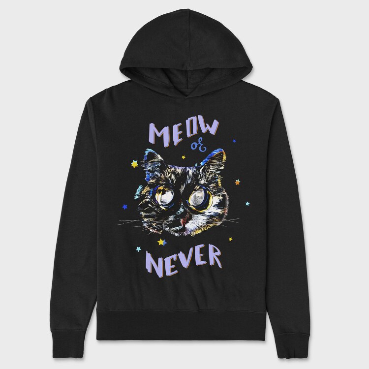 Meow Or Never, Hanorac Oversize Barbati (Unisex)