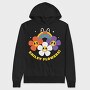 Flower Power Smiley, Hanorac Oversize Barbati (Unisex)