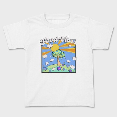 Good Vibes Mushroom, Tricou Copii