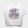 Moonlit Teddy Dreams, Tricou Oversize Barbati (Unisex)