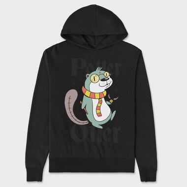 Otter Scarfed Night Stroll, Hanorac Oversize Barbati (Unisex)