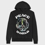 Peace World Vibes, Hanorac Oversize Barbati (Unisex)