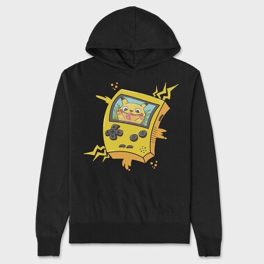 Pikachu Game Console, Hanorac Oversize Barbati (Unisex)