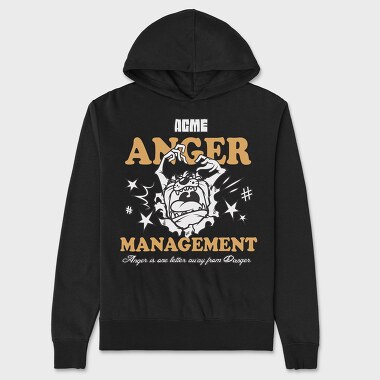 Tasmanian Devil Anger, Hanorac Oversize Barbati (Unisex)