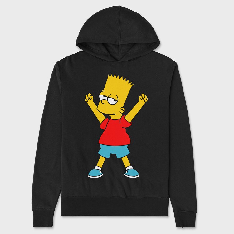 Bart Simpson 02, Hanorac Oversize Barbati (Unisex)