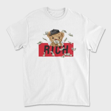 Rich Bear Money, Tricou Barbati (Unisex)