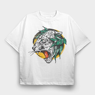 Roaring Jaguar Vibes, Tricou Oversize Barbati (Unisex)