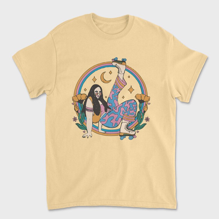 Skate Moon Goddess, Tricou Barbati (Unisex)