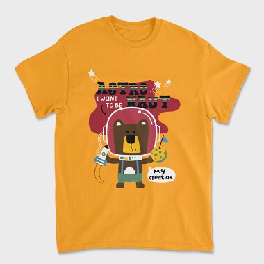 Space Bear Astronaut, Tricou Barbati (Unisex)