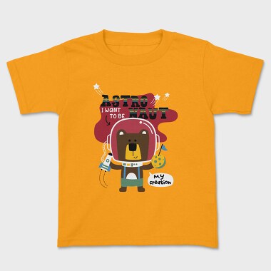 Space Bear Astronaut, Tricou Copii