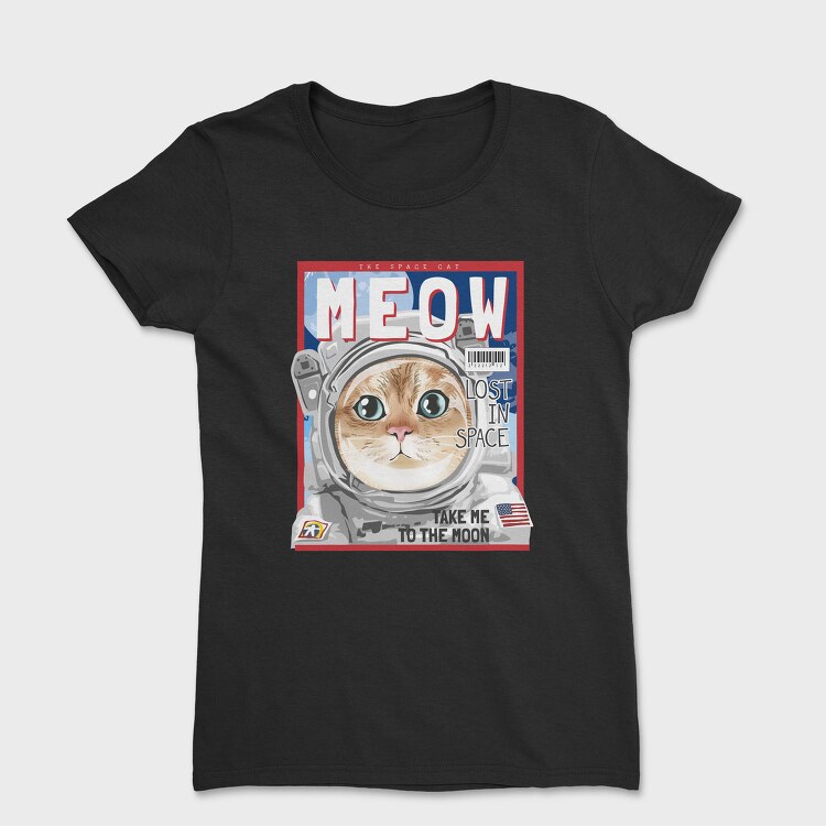 Space Cat Astronaut, Tricou Femei