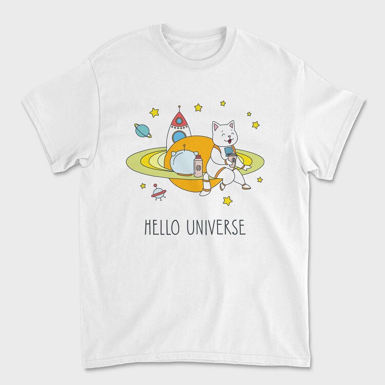 Space Cat Coffee, Tricou Barbati (Unisex)