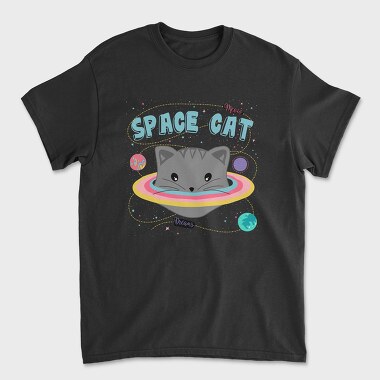 Space Cat Dreams, Tricou Barbati (Unisex)