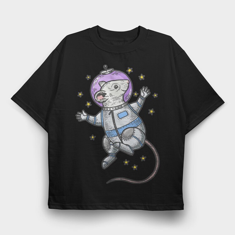 Space Rat Explorer, Tricou Oversize Barbati (Unisex)