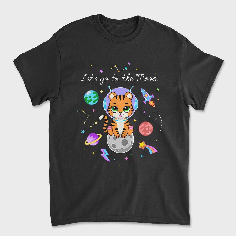 Space Tiger Adventure, Tricou Barbati (Unisex)