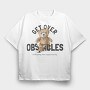 Teddy Bear Obstacle, Tricou Oversize Barbati (Unisex)