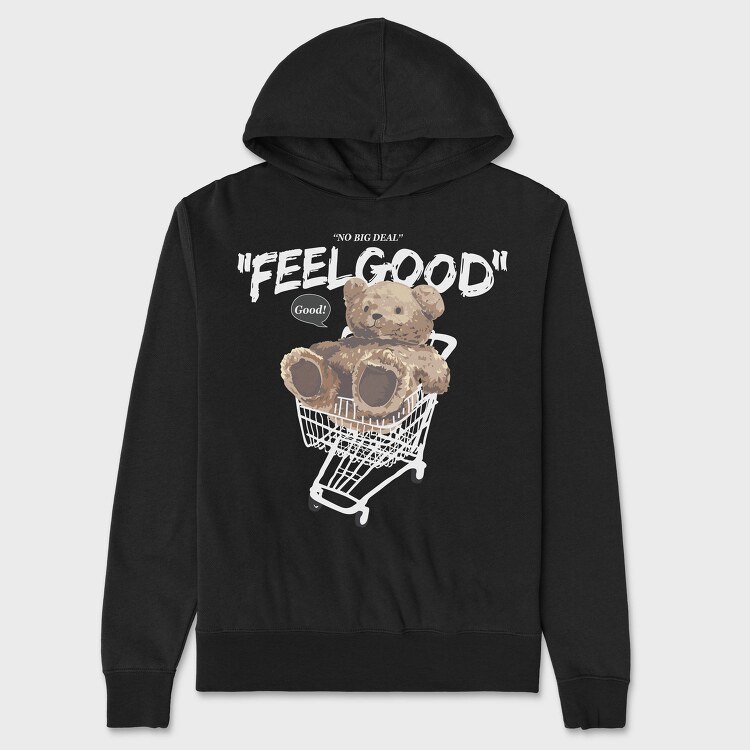 Teddy Cart Vibes, Hanorac Oversize Barbati (Unisex)