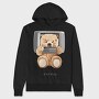 Teddy Pixel Screen, Hanorac Oversize Barbati (Unisex)