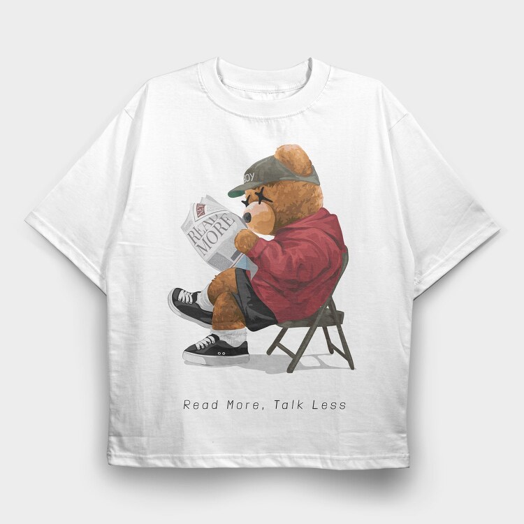 Teddy Streetreaders, Tricou Oversize Barbati (Unisex)