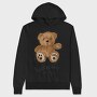 Teddy Warning Overload, Hanorac Oversize Barbati (Unisex)