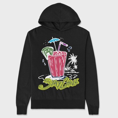 Tropical Chill Vibes, Hanorac Oversize Barbati (Unisex)