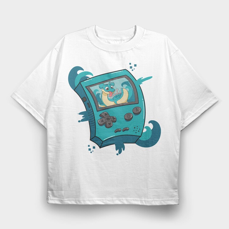 Wave Dragon Game, Tricou Oversize Barbati (Unisex)