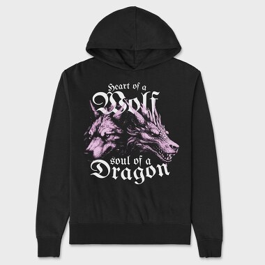 Wolf and Dragon, Hanorac Oversize Barbati (Unisex)