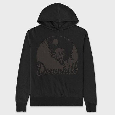 Downhill Monochrome, Hanorac Oversize Barbati (Unisex)