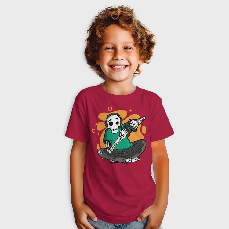 Gamer Skeleton, Tricou Copii