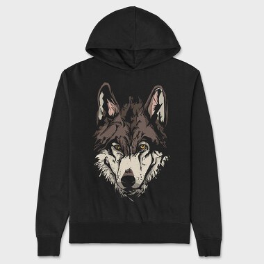 Wolf Portrait 3, Hanorac Oversize Barbati (Unisex)