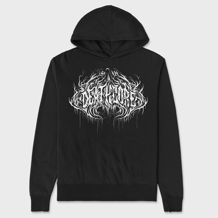 Deathcore Lettering, Hanorac Oversize Barbati (Unisex)