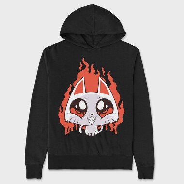 Devil Cat, Hanorac Oversize Barbati (Unisex)