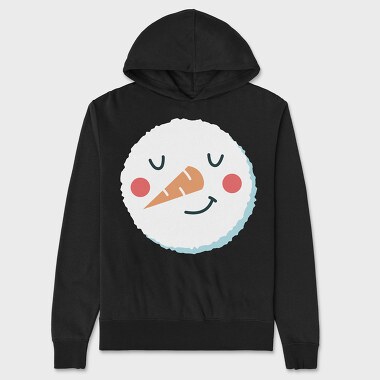 Christmas Snowman Faces 10, Hanorac Oversize Barbati (Unisex)