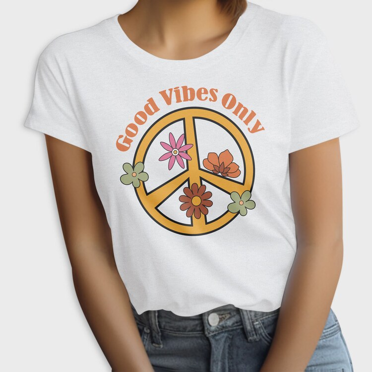 Peace Flower Vibes, Tricou Femei