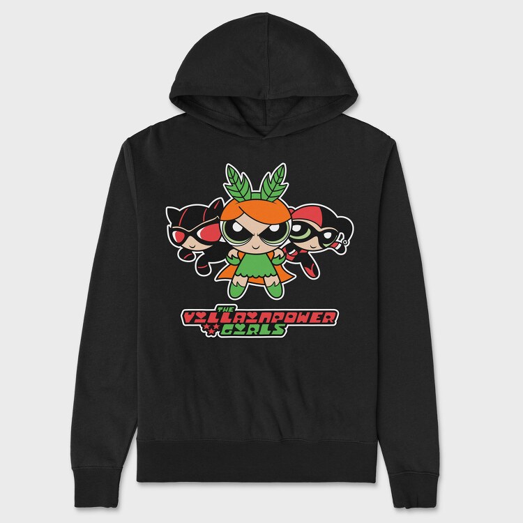 The Powerpuff Girls Catwoman Harley, Hanorac Oversize Barbati (Unisex)