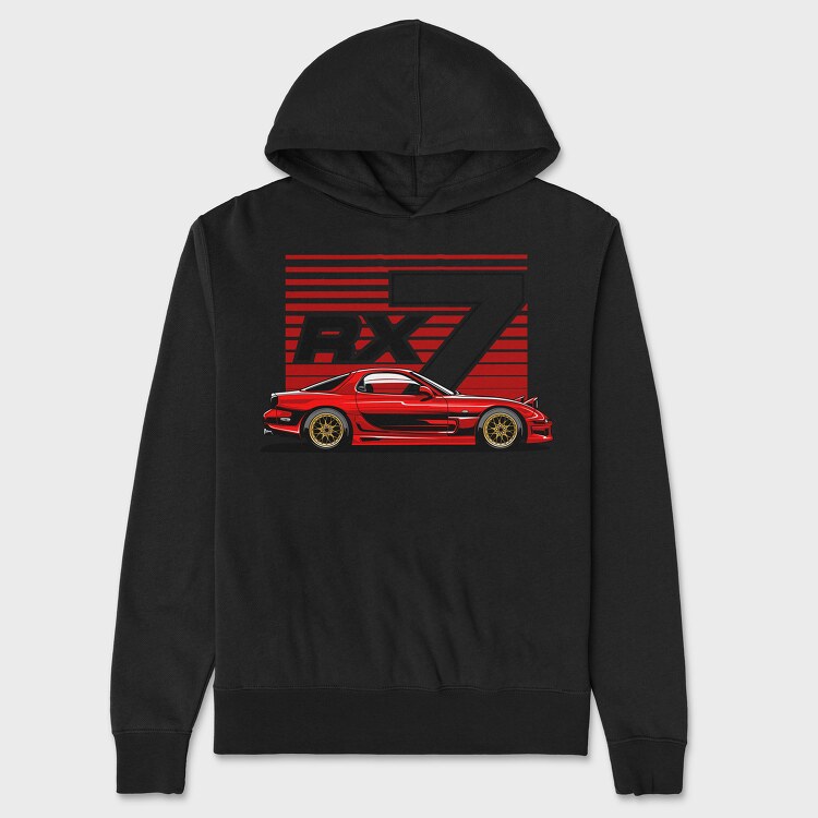 Red Rx7, Hanorac Oversize Barbati (Unisex)