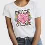 Peace Love Swirls, Tricou Femei